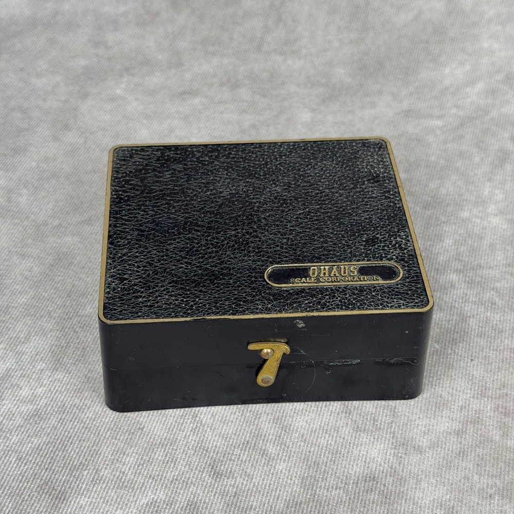 Vintage Ohaus Scale Corporation Grain Weight Set Apothecary MISSING PIECES